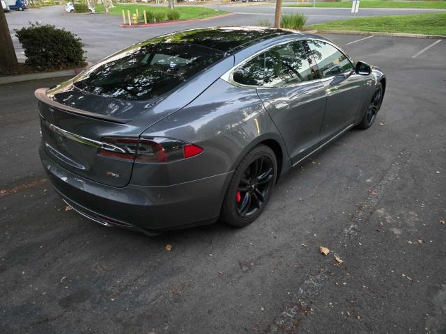 5YJSA1H13EFP37100 - 2014 TESLA MODEL S CHARCOAL photo 4