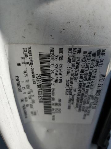 2FABP7BV7BX182781 - 2011 FORD CROWN VICT POLICE INTERCEPTOR WHITE photo 12