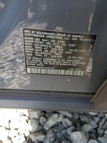 1V2WNPE89PC036733 - 2023 VOLKSWAGEN ID.4 PRO S Gri fotoğraf 13