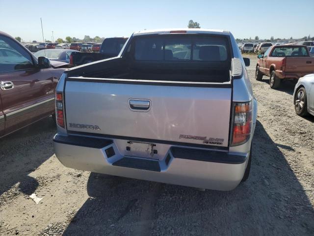 2HJYK16576H536403 - 2006 HONDA RIDGELINE RTL SILVER photo 6