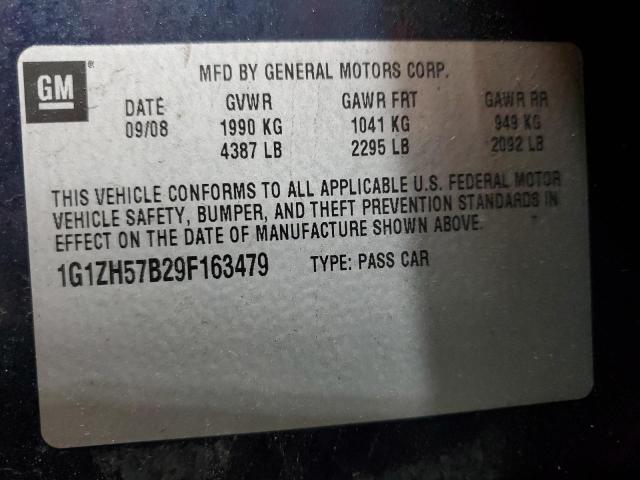 1G1ZH57B29F163479 - 2009 CHEVROLET MALIBU 1LT 蓝色 照片 12