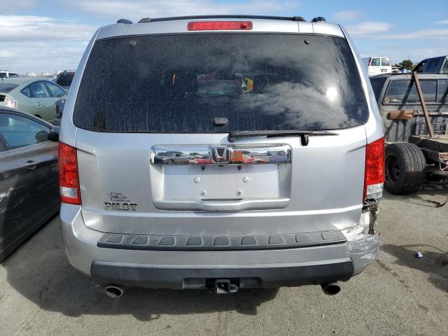 5FNYF3H5XAB010380 - 2010 HONDA PILOT EXL SILVER photo 6