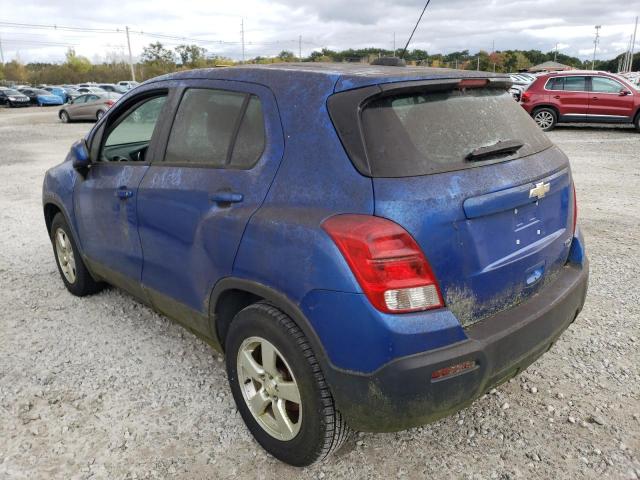 KL7CJPSB7FB066590 - 2015 CHEVROLET TRAX 1LS BLUE photo 2