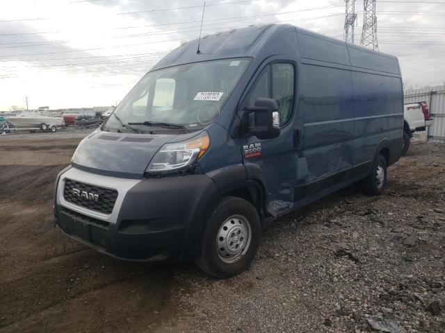 3C6URVJG2KE551998 - 2019 RAM PROMASTER 3500 HIGH ლურჯი ფოტო 1