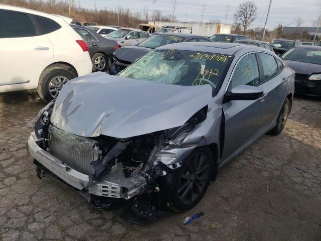 19XFC1F7XLE017007 - 2020 HONDA CIVIC EXL ვერცხლისფერი ფოტო 2