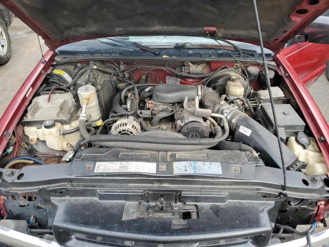 1GCCS19W728133752 - 2002 CHEVROLET S TRUCK S10 RED photo 11