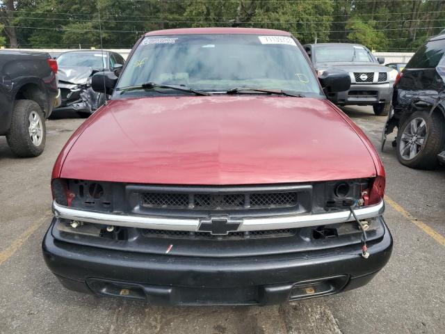 1GCCS19W728133752 - 2002 CHEVROLET S TRUCK S10 RED photo 5