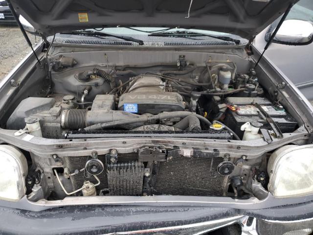5TBBT4413YS060334 - 2000 TOYOTA TUNDRA ACCESS CAB ნაცრისფერი ფოტო 11