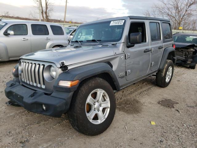 1C4HJXDG8KW518664 - 2019 JEEP WRANGLER U SPORT ვერცხლისფერი ფოტო 1