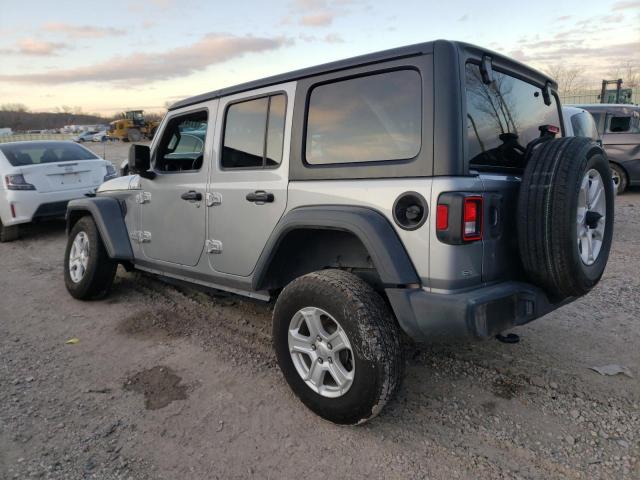 1C4HJXDG8KW518664 - 2019 JEEP WRANGLER U SPORT ვერცხლისფერი ფოტო 2