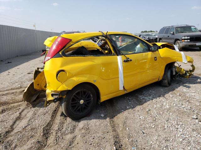 1FAFP31N16W162295 - 2006 FORD FOCUS ZX3 YELLOW photo 3