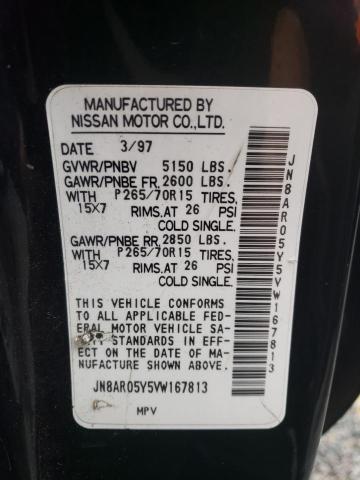 JN8AR05Y5VW167813 - 1997 NISSAN PATHFINDER LE 黑色 照片 13