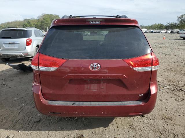 5TDKK3DC6BS117395 - 2011 TOYOTA SIENNA LE RED photo 6