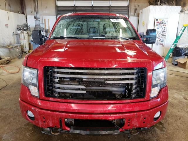 1FTFW1ET3CFB27599 - 2012 FORD F150 SUPERCREW RED photo 5