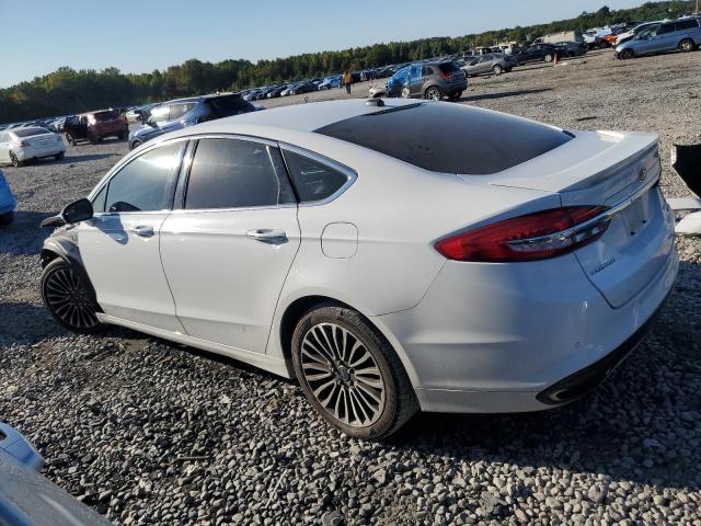 3FA6P0D93JR197123 - 2018 FORD FUSION TITANIUM/PLATINUM WHITE photo 2