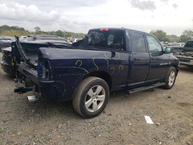 1C6RD6FT8CS259688 - 2012 DODGE 1500 QUAD ST BLUE photo 3