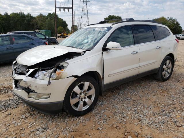 1GNKRLED6CJ397151 - 2012 CHEVROLET TRAVERSE LTZ WHITE photo 1