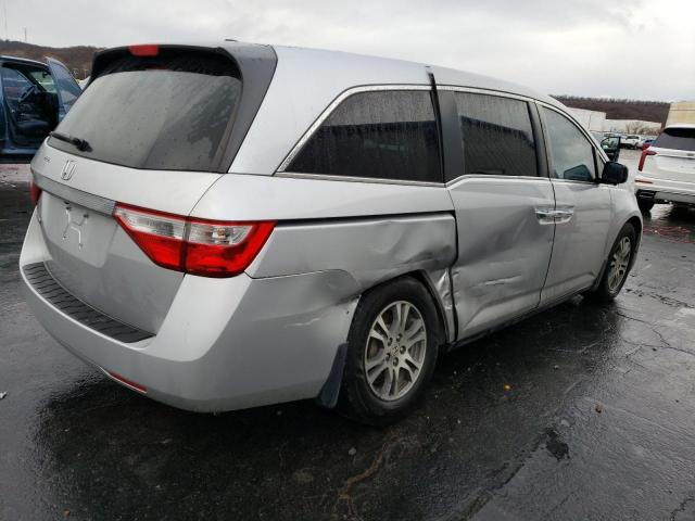 5FNRL5H6XCB105834 - 2012 HONDA ODYSSEY EXL SILVER photo 3