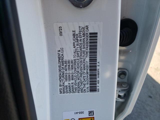 19UDE4H38PA026117 - 2023 ACURA INTEGRA A-SPEC WHITE photo 12