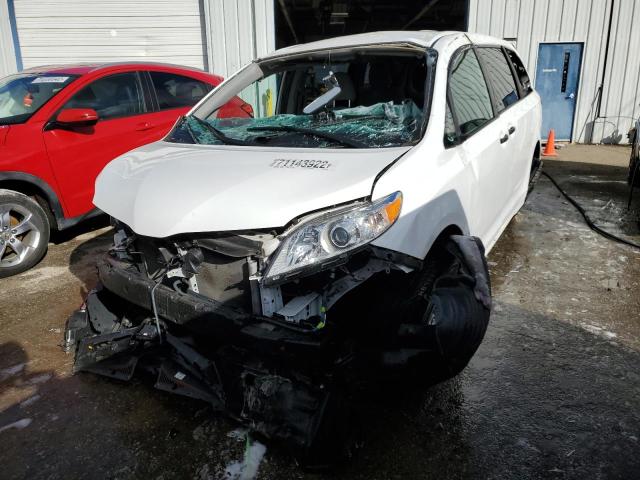 5TDZZ3DC2LS043968 - 2020 TOYOTA SIENNA L WHITE photo 1