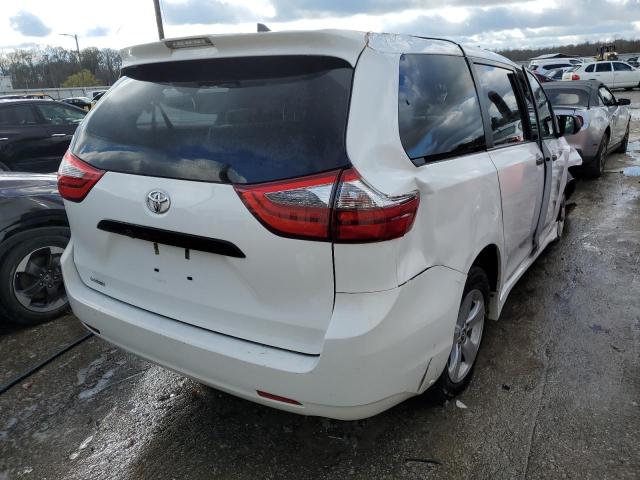 5TDZZ3DC2LS043968 - 2020 TOYOTA SIENNA L WHITE photo 3