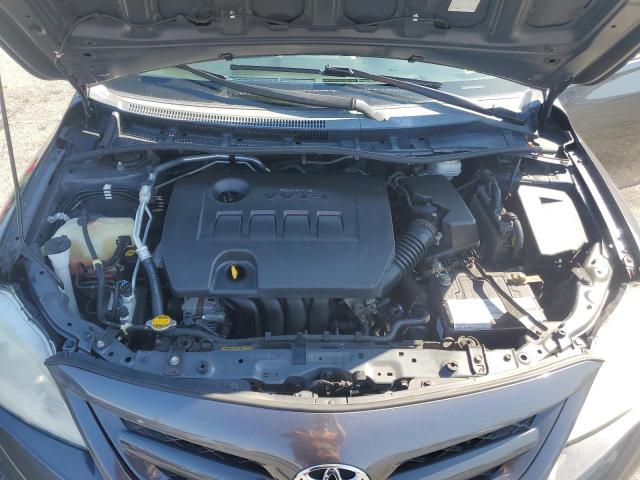 2T1BU4EE6CC844305 - 2012 TOYOTA COROLLA BASE GRAY photo 11