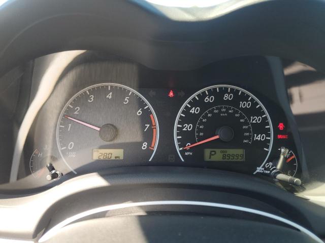 2T1BU4EE6CC844305 - 2012 TOYOTA COROLLA BASE GRAY photo 9