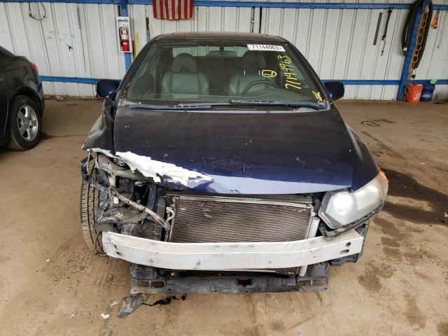 2HGFG12968H539643 - 2008 HONDA CIVIC EXL BLUE photo 5