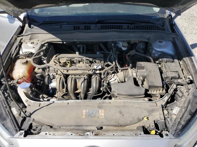 3FA6P0G78DR208924 - 2013 FORD FUSION S SILVER photo 11