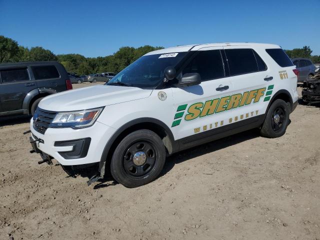 1FM5K8ARXJGB00056 - 2018 FORD EXPLORER POLICE INTERCEPTOR 白色 照片 1