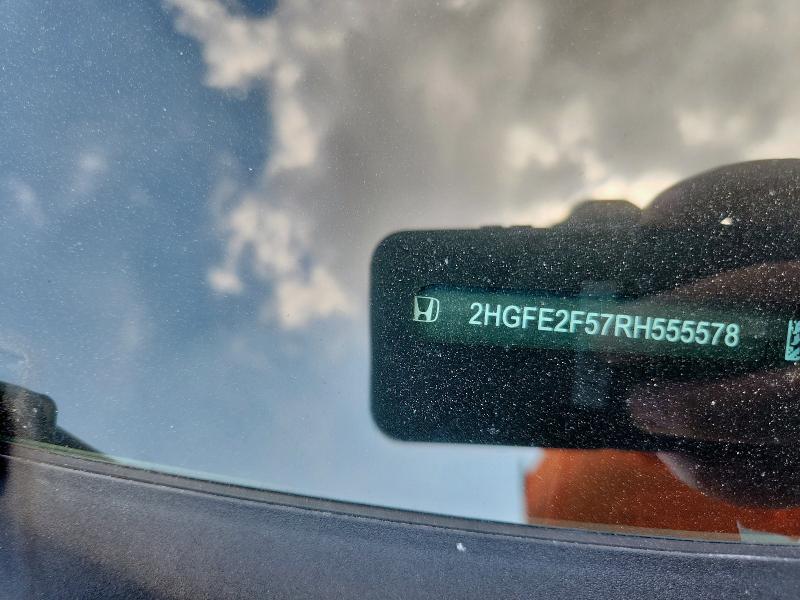 2HGFE2F57RH555578 - 2024 HONDA CIVIC SPORT SILVER photo 13