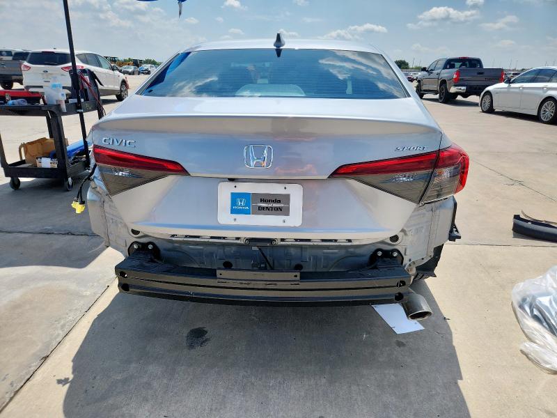 2HGFE2F57RH555578 - 2024 HONDA CIVIC SPORT SILVER photo 6