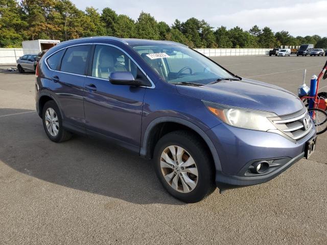 2HKRM4H74DH646848 - 2013 HONDA CR-V EXL BLUE photo 4