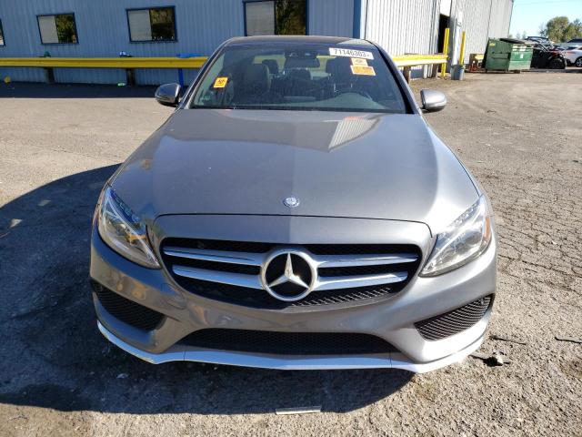 55SWF4JB6HU201008 - 2017 MERCEDES-BENZ C 300 GRAY photo 5