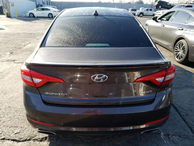 5NPE34AFXFH137479 - 2015 HYUNDAI SONATA SPORT BROWN photo 6