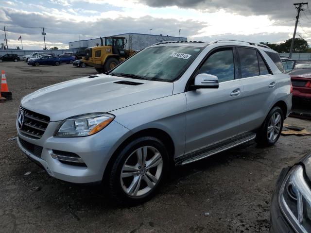 4JGDA5HB3EA353766 - 2014 MERCEDES-BENZ ML 350 4MATIC SILVER photo 1