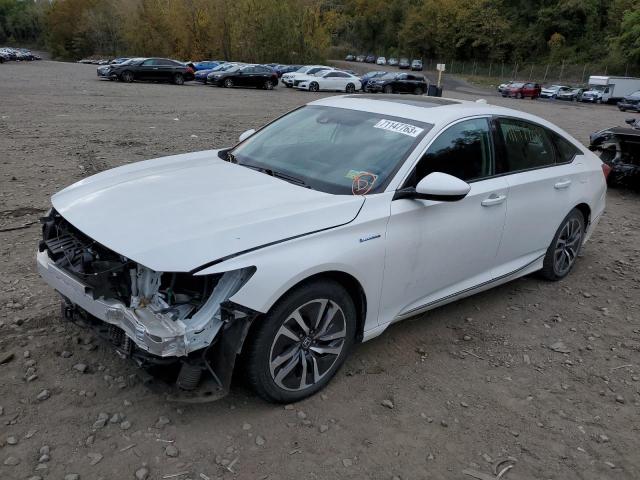 1HGCV3F43MA013112 - 2021 HONDA ACCORD HYBRID EX WHITE photo 1