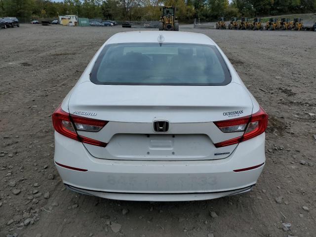 1HGCV3F43MA013112 - 2021 HONDA ACCORD HYBRID EX WHITE photo 6