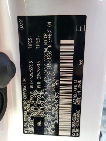 JTJSARBZ6M2191873 - 2021 LEXUS NX 300 BASE 白色 照片 12