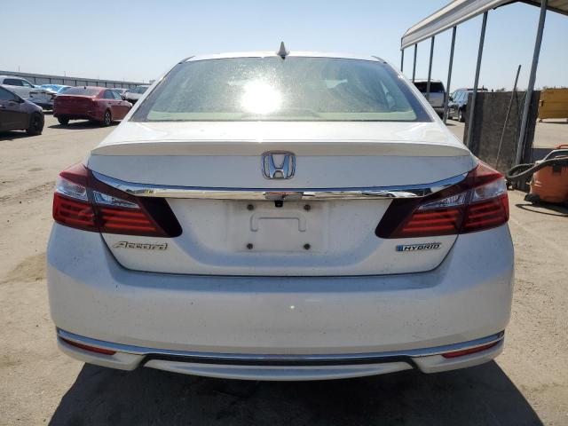 JHMCR6F53HC000611 - 2017 HONDA ACCORD HYBRID EXL WHITE photo 6