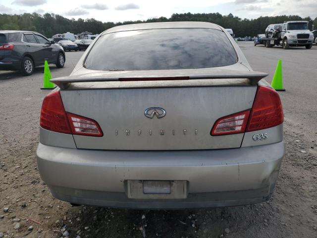 JNKCV51E53M335661 - 2003 INFINITI G35 BEIGE photo 6