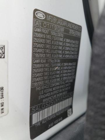 SALGS2SVXKA544430 - 2019 LAND ROVER RANGE ROVER HSE WHITE photo 13