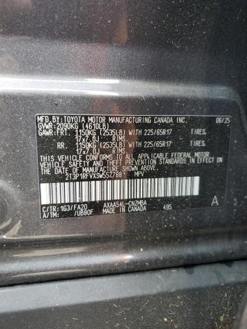 2T3P1RFVXSW557788 - 2025 TOYOTA RAV4 XLE Boz foto 13