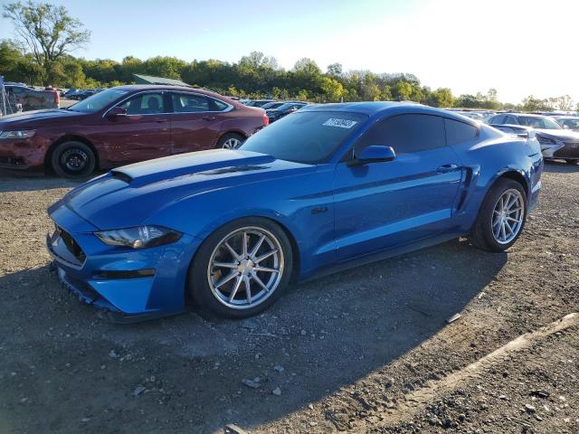 1FA6P8CF9M5127980 - 2021 FORD MUSTANG GT BLUE photo 1