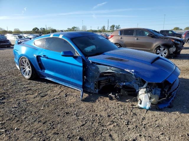 1FA6P8CF9M5127980 - 2021 FORD MUSTANG GT BLUE photo 4