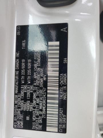 2T2BAMCA9RC042747 - 2024 LEXUS RX 350 BASE WHITE photo 13
