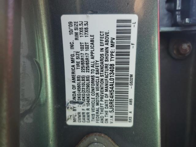 5J6RE4H54AL013408 - 2010 HONDA CR-V EX Türkis Foto 13