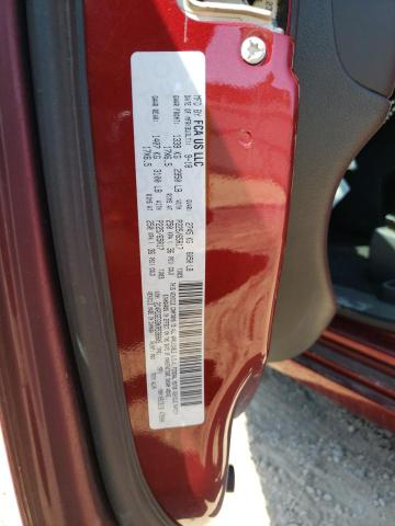 2C4RDGEG9KR536805 - 2019 DODGE GRAND CARA GT MAROON photo 13