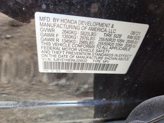 5J8YE1H83NL024532 - 2022 ACURA MDX ADVANCE BLACK photo 13