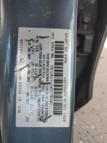 JM1BL1UP7D1787185 - 2013 MAZDA 3 I TEAL photo 13